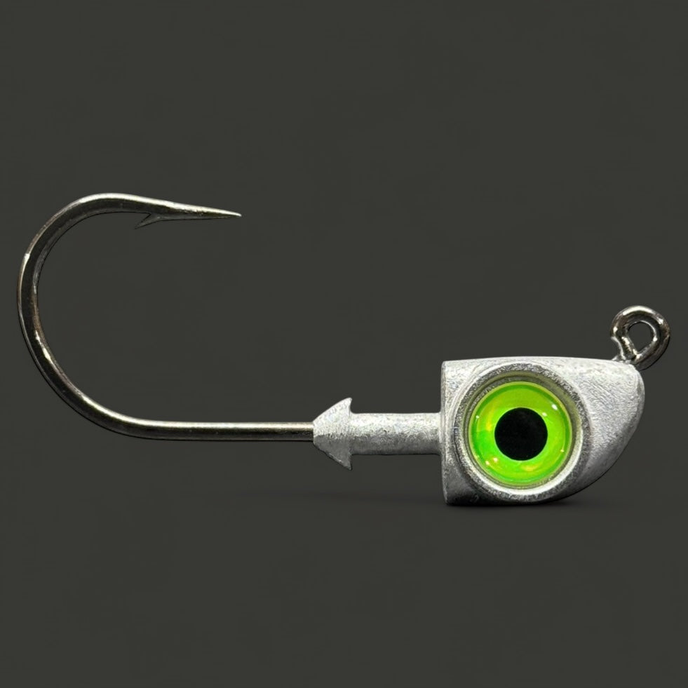 Unpainted Jigs - Chartreuse Eye
