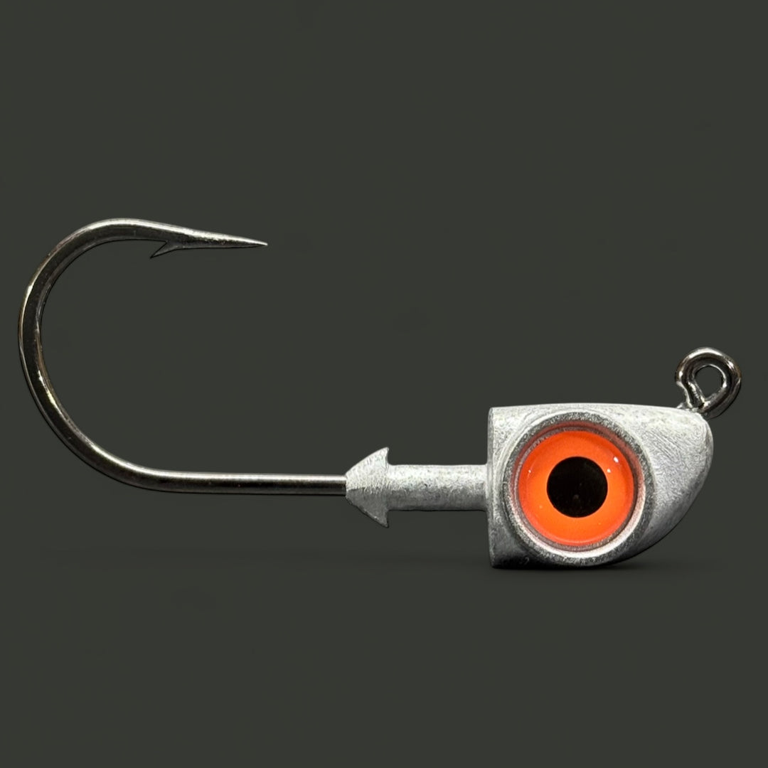 Unpainted Jigs - Glow Orange Eye