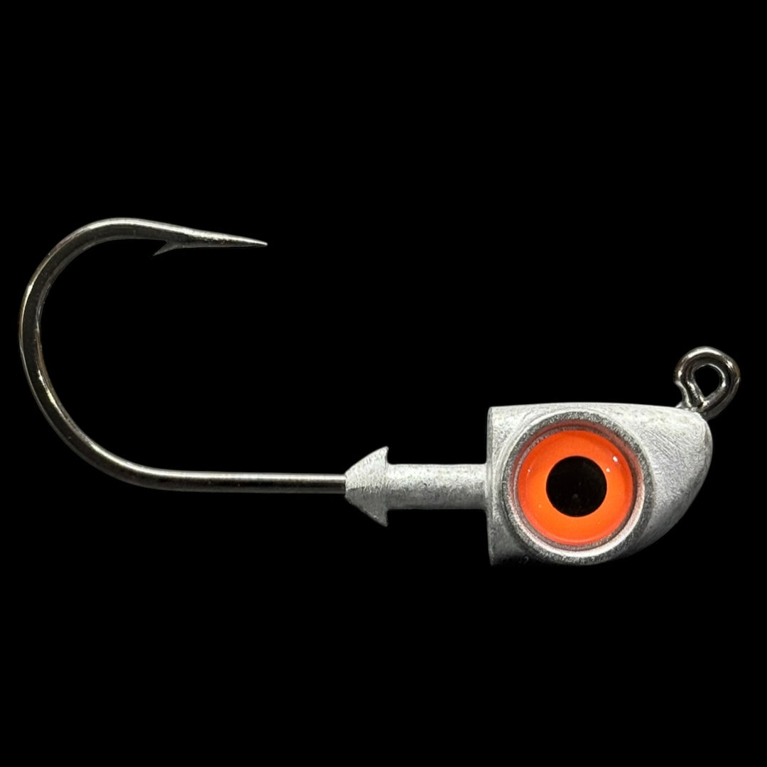 Unpainted Jigs - Glow Orange Eye