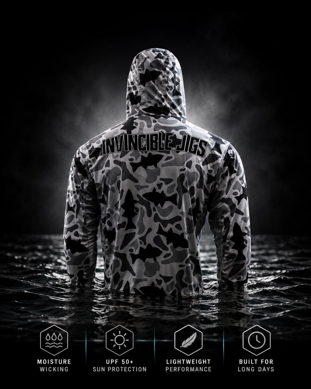 Striper hooded sun shirt