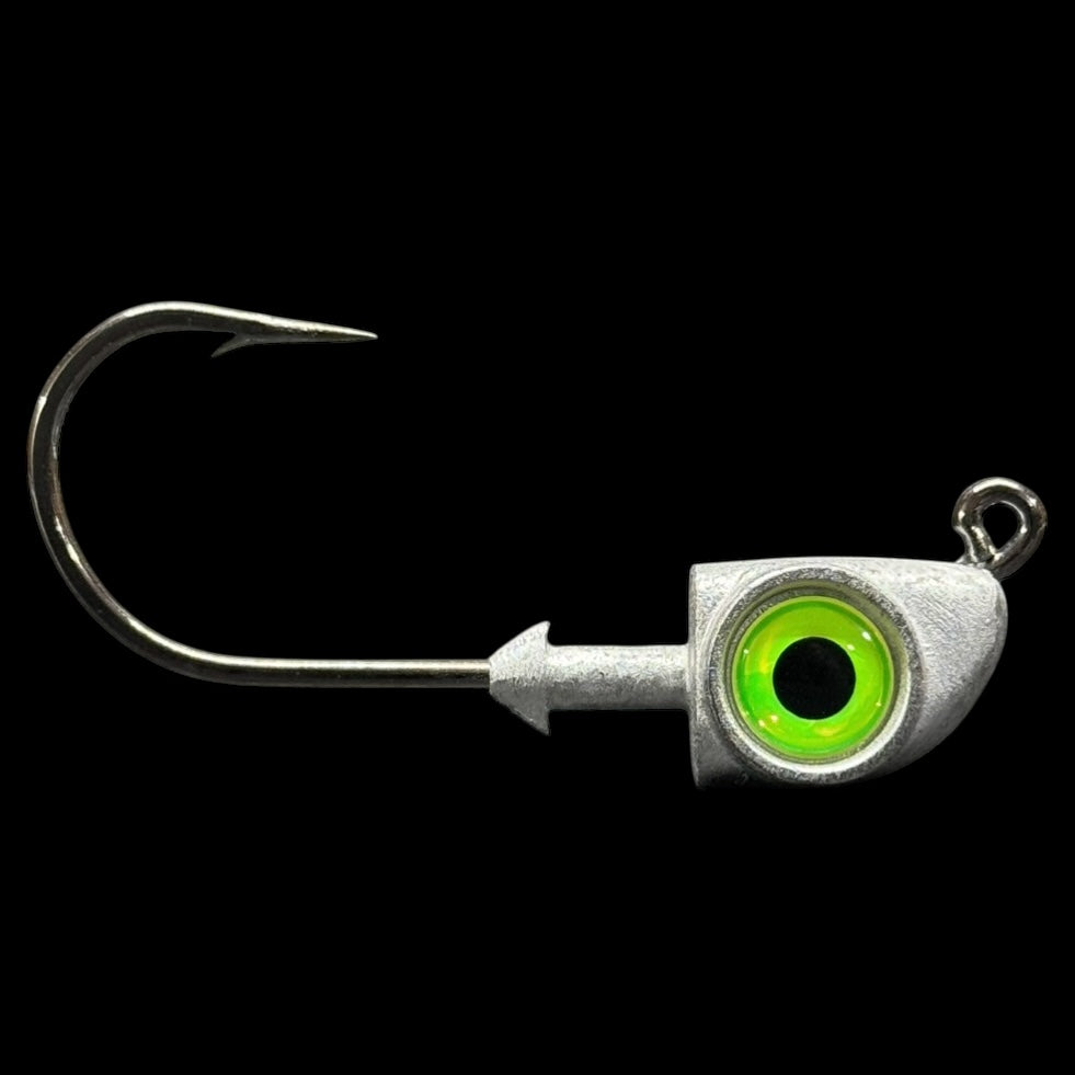 Unpainted Jigs - Chartreuse Eye